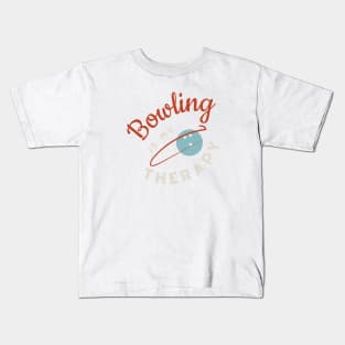 Bowling is My Therapy Kids T-Shirt